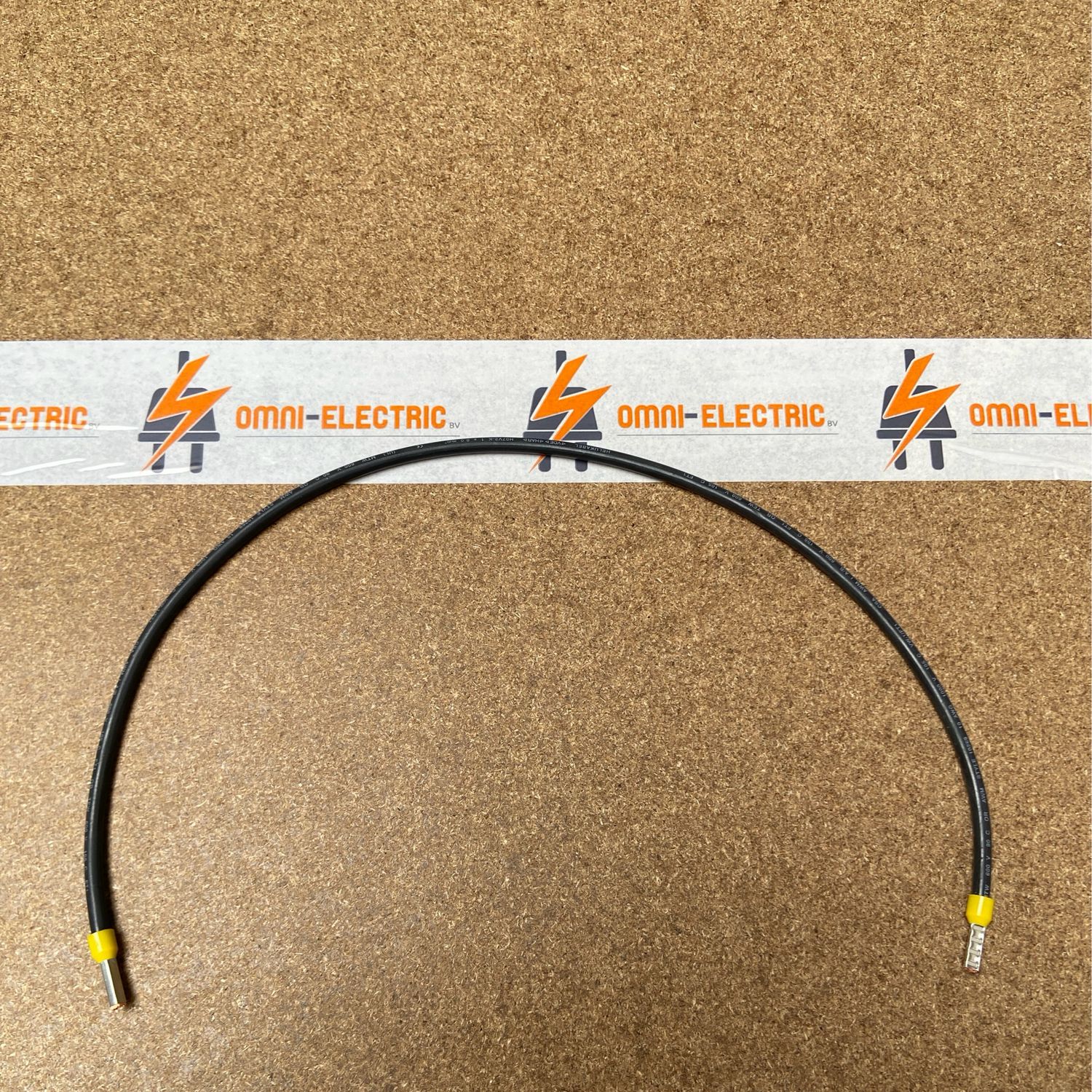 Aansluitkabels 6qmm 480mm huls zwart