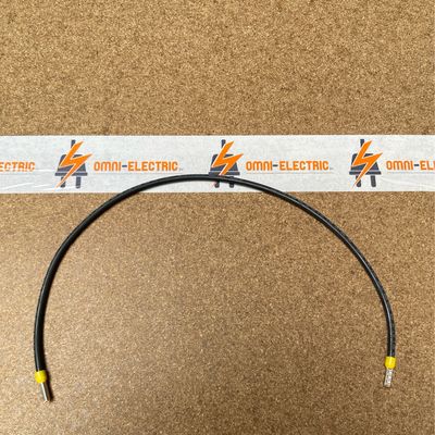 Aansluitkabels 6qmm 480mm huls zwart