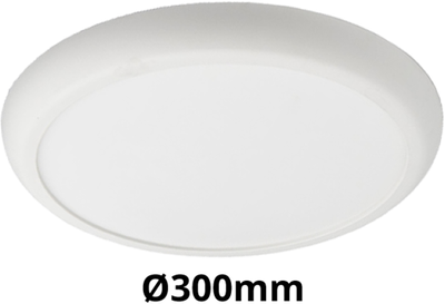 LED Downlight Inbouw/Opbouw IP44 18W/25W 3000K-6000K 3-CCT 1710-2375lm Ø300