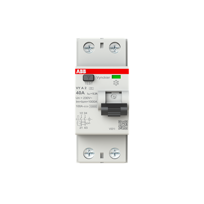 ABB - Differentieelschakelaar VY 2P 40A 300mA Type A