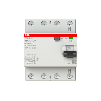 DIFFERENTIEELSCHAKELAAR VY 4P 63A 30MA TYPE A
