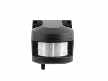 Qbus - IP55 bussensor voor Temperatuur, Licht, PIR beweging (zwart)