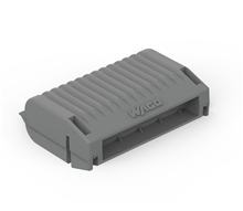 WAGO - Gelbox type 3, Serie 221 6mm2, zonder connector, grijs
(2)