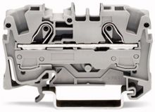 WAGO - 2-draads rijgklem 6mm², grijs