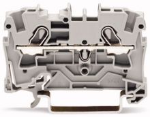 WAGO - 2-draads rijgklem 4mm², grijs
