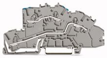 Wago - Etage installatieklem; met bedieningsopening; 2,5 mm²; N/L; Push-in CAGE CLAMP®; 2,50 mm²; grijs