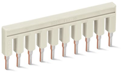 Wago - Brug; 10-voudig; geïsoleerd; lichtgrijs