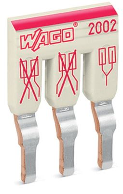 Wago - Combinatiebrug; 3-voudig; geïsoleerd; lichtgrijs