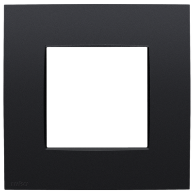 NIKO - Afdekplaat INTENSE (60mm) enkelvoudig, matt black coated