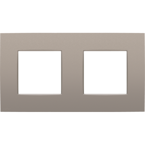 Tweevoudige afdekplaat met 71 mm centerafstand, Niko Intense bronze coated