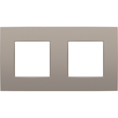 Tweevoudige afdekplaat met 71 mm centerafstand, Niko Intense bronze coated
