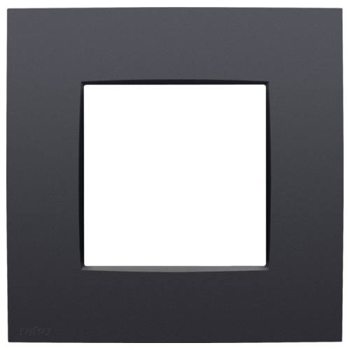 Enkelvoudige afdekplaat, Niko Intense anthracite coated