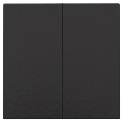 Tweevoudige drukknop voor Niko Home Control, piano black coated