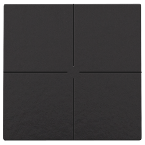 Viervoudige drukknop voor Niko Home Control, piano black coated Viervoudige drukknop voor Niko Home Control, piano black coated