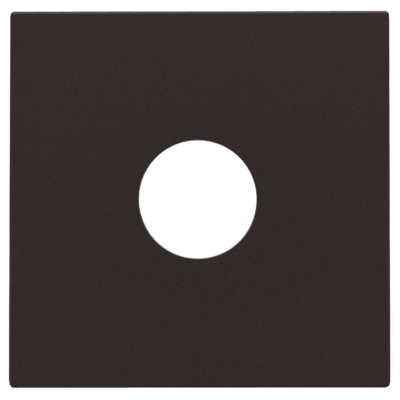 Afwerkingsset voor enkelvoudige coaxaansluiting voor tv, dark brown