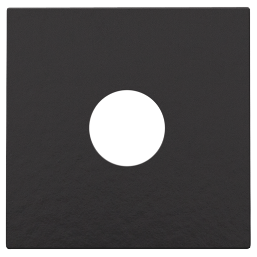 Afwerkingsset voor enkelvoudige coaxaansluiting voor tv, piano black coated