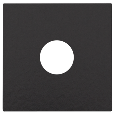 Afwerkingsset voor enkelvoudige coaxaansluiting voor tv, piano black coated