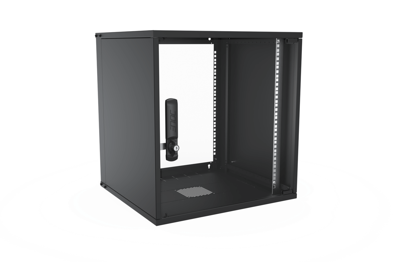 ENOC SYSTEM - W3 wall rack 12u 550x500x581 black glass door