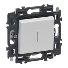 LEGRAND - Valena Next wisselschakelaar verlicht 10AX volledig apparaat wit met spanklauwen