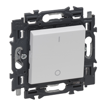 LEGRAND - Valena Next tweepolige schakelaar 16AX volledig apparaat wit met spanklauwen