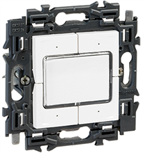 LEGRAND - Valena Next 4 compacte drukknoppen volledig apparaat wit met spanklauwen LEGRAND - Valena Next 4 compacte drukknoppen volledig apparaat wit met spanklauwen