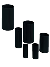 HELIA - Mof, slagvast, ¥ 25 mm - halogeenvrij - zwart RAL 9005 (PER STUK)