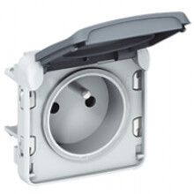 Legrand - plexo ctdoos 2P+A steekkl. 10/16A 250V samenstelb. grijs