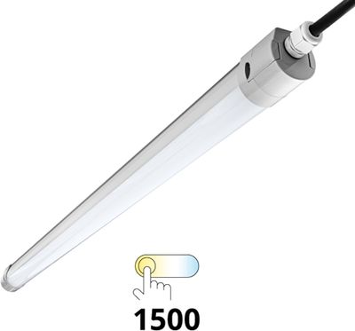 LED TL Waterdicht Armatuur IP65 150cm 51W 3000K-6000K 5600-6400lm 3x1,5mm Doorvoerbedrading (2x58W)