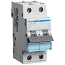 HAGER - Automaat 3kA - C - 2P - 25A - 2M