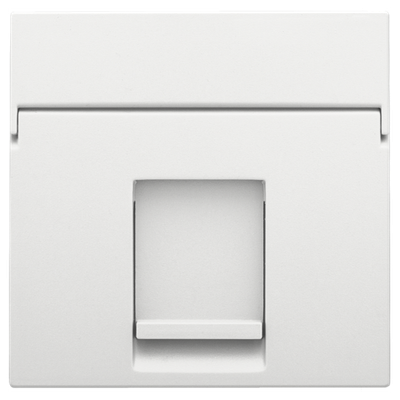 Centraalplaat data 1x RJ, white coated