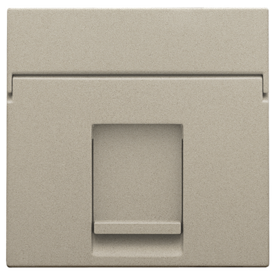 Centraalplaat data 1x RJ, champagne coated