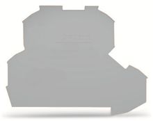 WAGO - Afsluit- en tussenplaat 0,8 mm dik, grijs