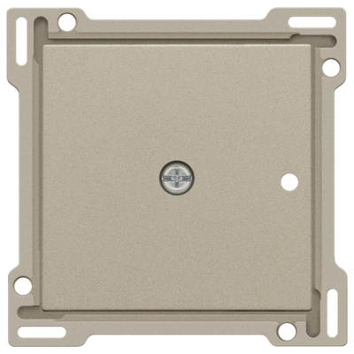 Afwerkingsset voor 1-kanaals inbouw RF-ontvanger met enkelpolig (potentiaalvrij) schakelcontact of inbouw RF-ontvanger met rolluikfunctie, champagne coated