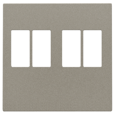 Afwerkingsset voor tweevoudige luidsprekeraansluiting, bronze coated