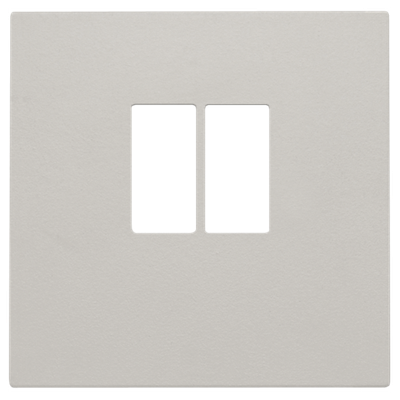 Afwerkingsset voor enkelvoudige luidsprekeraansluiting, light grey