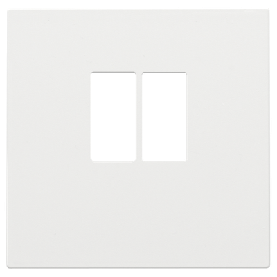 Afwerkingsset voor enkelvoudige luidsprekeraansluiting, white coated