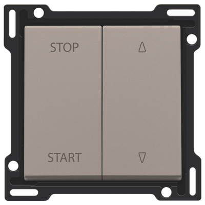 Afwerkingsset voor elektrisch gescheiden rolluikschakelaar, bronze coated