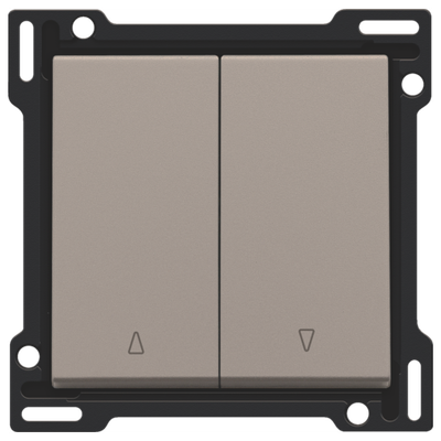 Afwerkingsset voor tweevoudige rolluikdrukknop, bronze coated