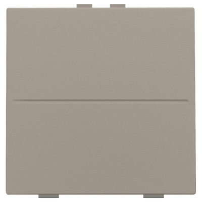 Enkelvoudige toets voor draadloze schakelaar of drukknop met twee bedieningsknoppen, bronze coated