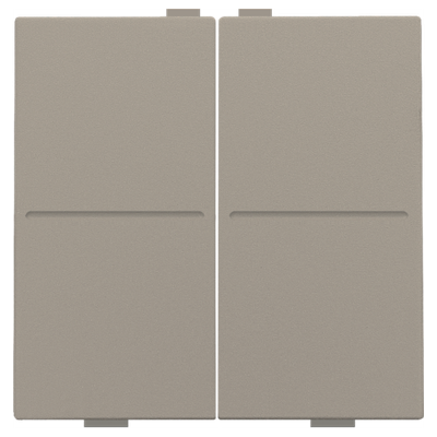 Tweevoudige toets voor draadloze schakelaar of drukknop met 4 bedieningsknoppen, bronze coated