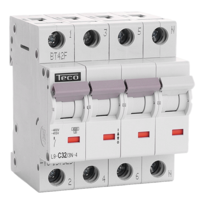 TECO - Automaat TC 3P+N 32A 4,5kA Curve C