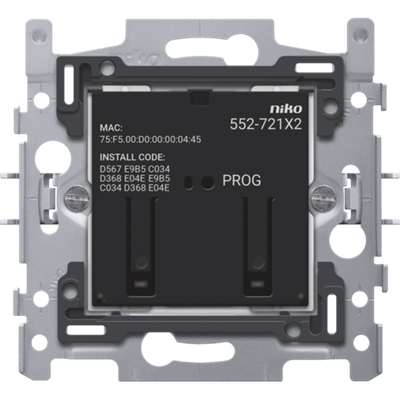 Geconnecteerde tweevoudige schakelaar, sokkel, 2 x 10 A (totaal max. 16 A),60 x 71 mm, klauwbevestiging, Zigbee®