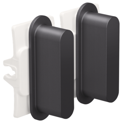 Niko Rocker set voor tweevoudige schakelfuncties, alu black