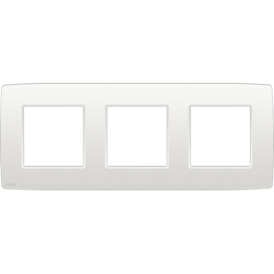 Niko original white, drievoudige afdekplaat, centerafstand 71 mm, horizontaal