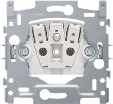 Sokkel voor stopcontact met penaarde en kinderveiligheid, inbouwdiepte 28,5 mm, 16 A/250 Vac, insteekklemmen Sokkel voor stopcontact met penaarde en kinderveiligheid, inbouwdiepte 28,5 mm, 16 A/250 Vac, insteekklemmen