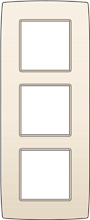 Niko Drievoudige verticale afdekplaat, kleur Original cream