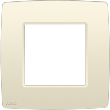 Enkelvoudige afdekplaat Niko Original cream