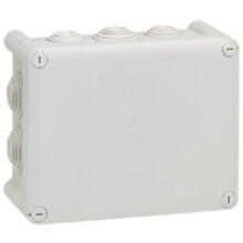 Legrand - Aftakdoos Plexo rechth. IP 55 waterdicht -grijs- 10 kabelinv