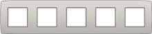Niko Vijfvoudige horizontale afdekplaat, kleur Original light grey