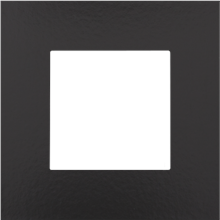 Enkelvoudige afdekplaat, Niko Pure Bakelite® piano black